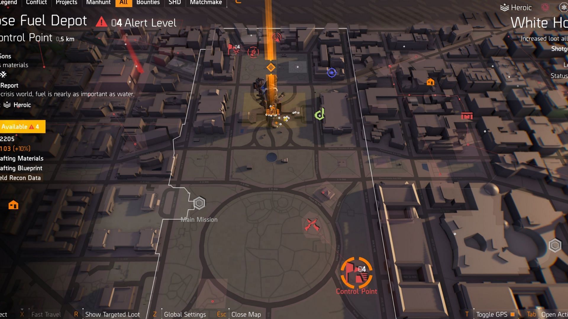 White House area in The Division 2 (Image via Ubisoft)